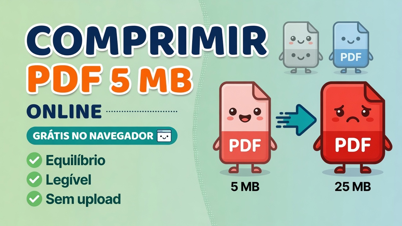 Comprimir PDF para 5 MB Online Grátis